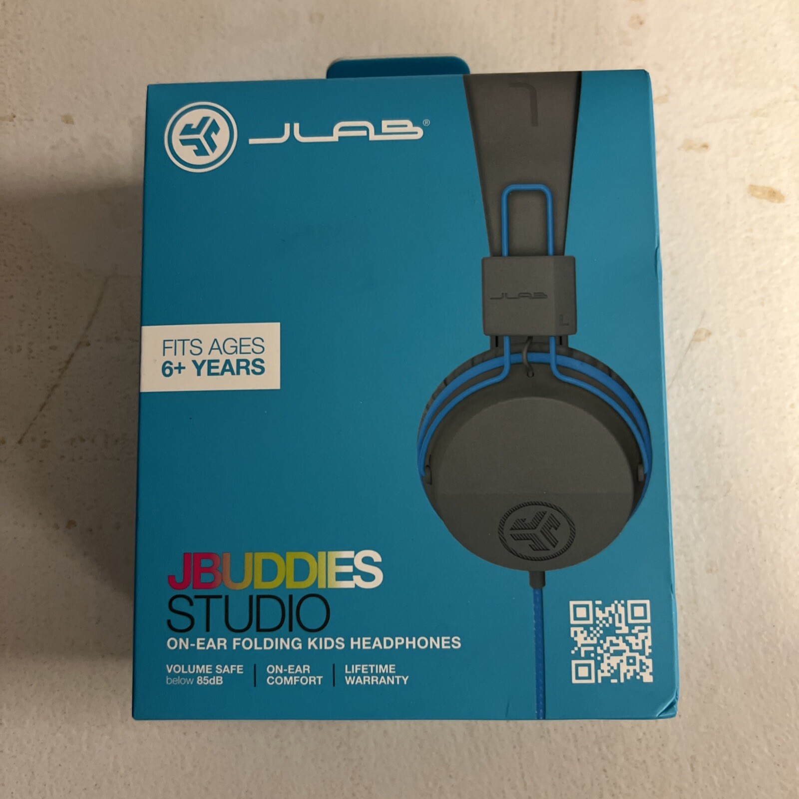 JLab JBuddies Studio On-Ear Folding Kids Wired Headphones – New in Box