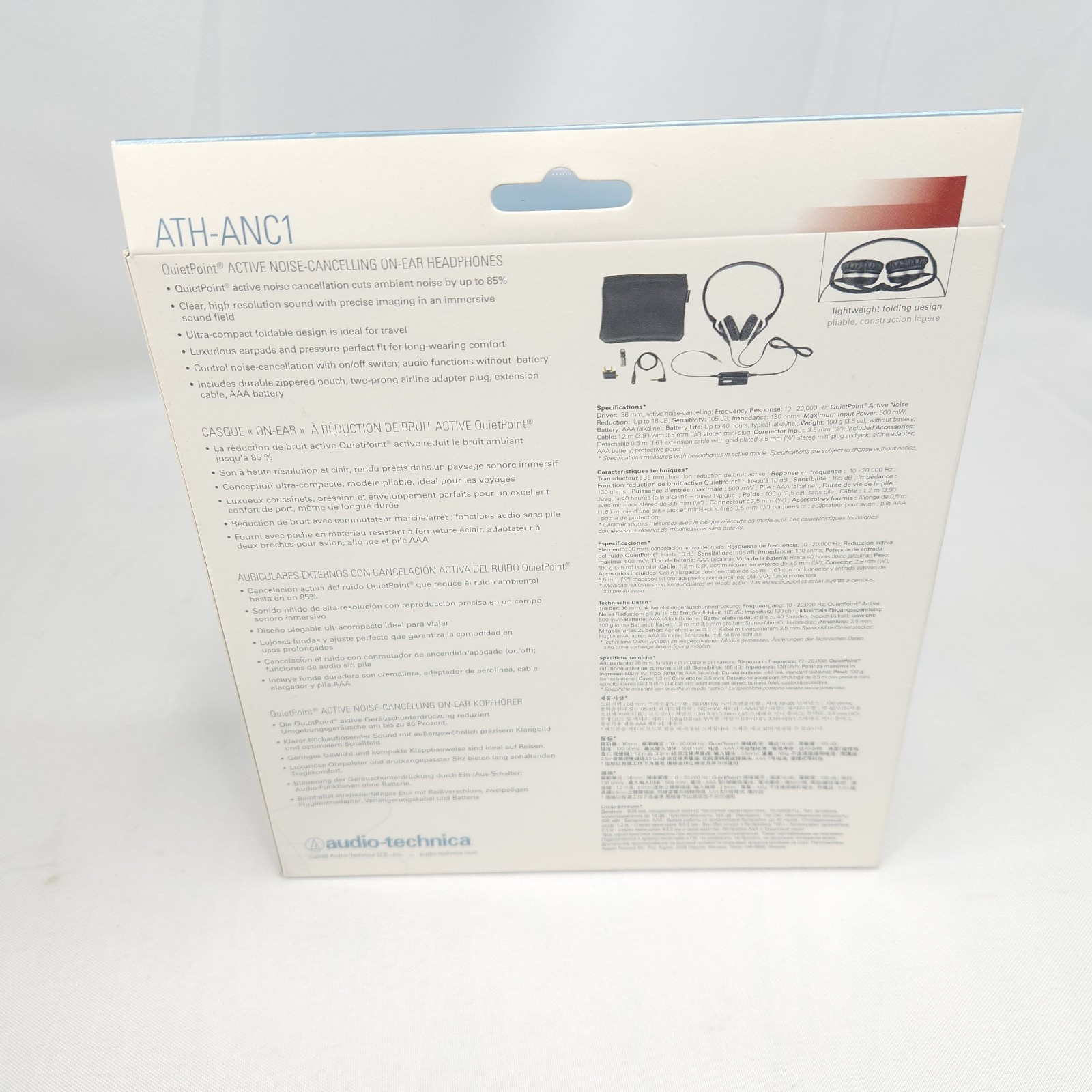 Audio Technica ATH-ANC 1 Active Noise Cancelling