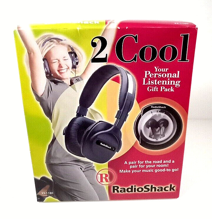 Radio Shack 2 Cool Personal Listening Gift Pack, New Sealed 33-1180