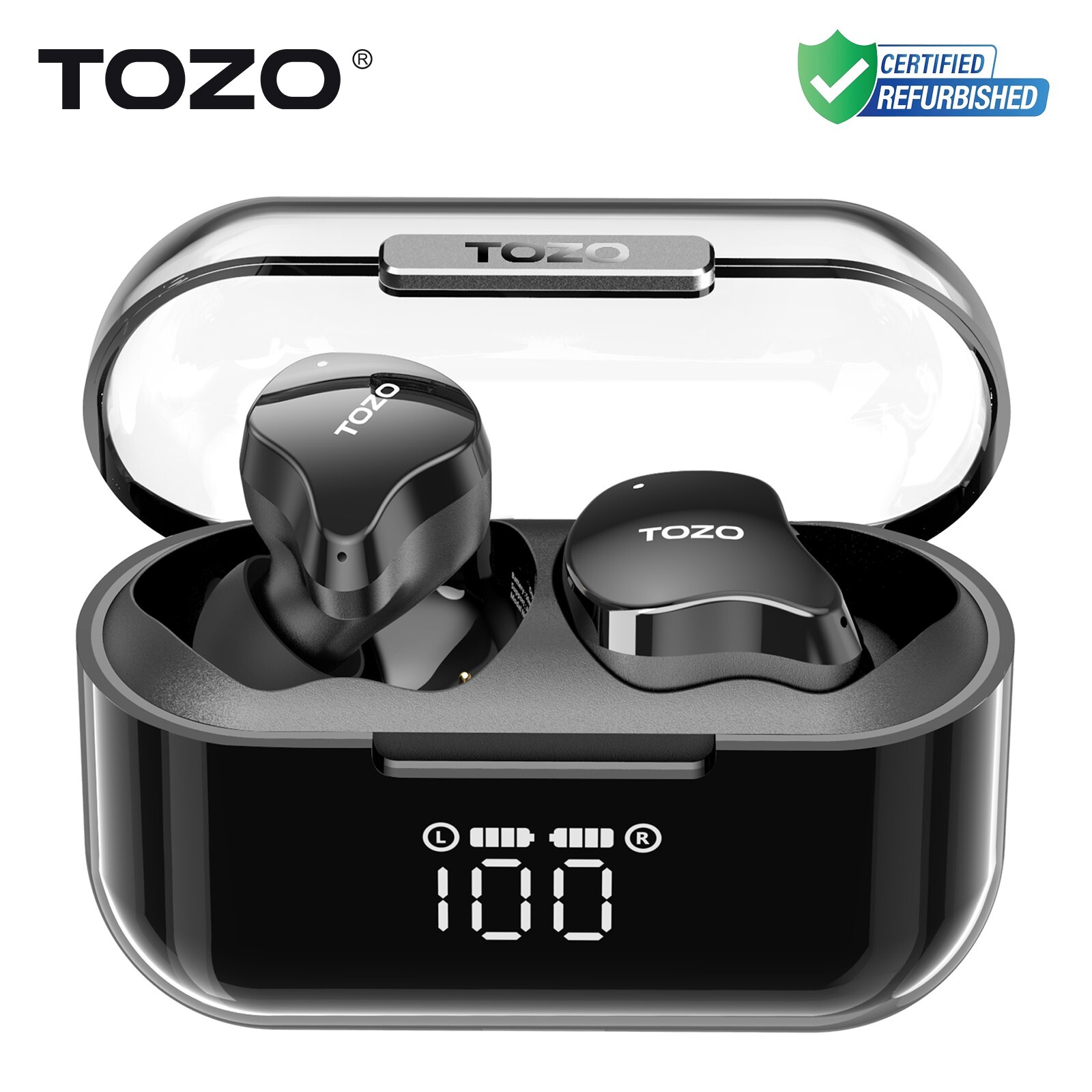 TOZO T18 Bluetooth True Wireless Earbuds Call Noise Reduction IPX8 Waterproof