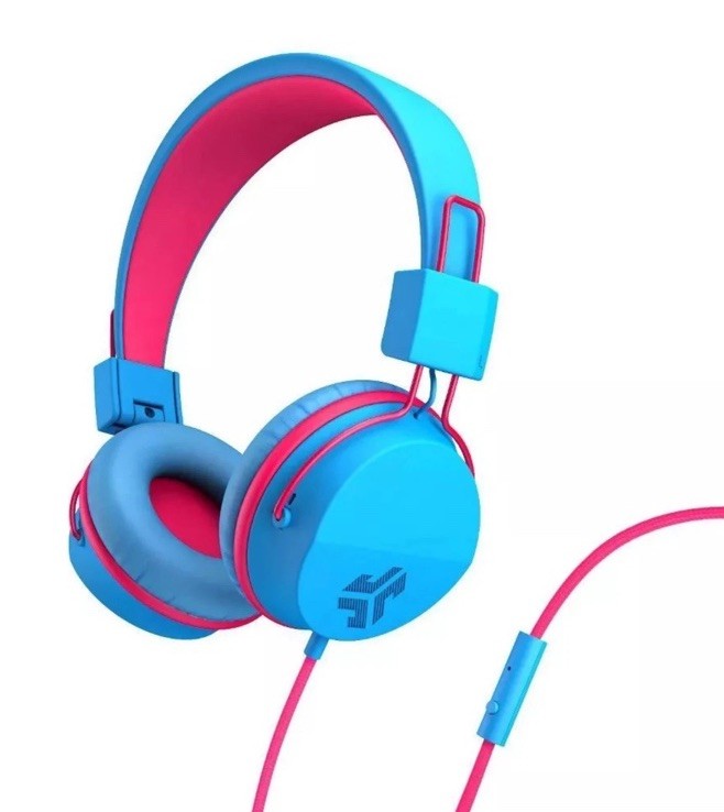 JLab JBuddies Studio Wired Kids Headphones On-Ear, Volume Limiter, School/Travel