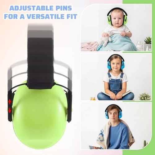 12 Pcs Kids Noise Cancelling Headphones – 27dB Ear Protection Earmuffs for Adult
