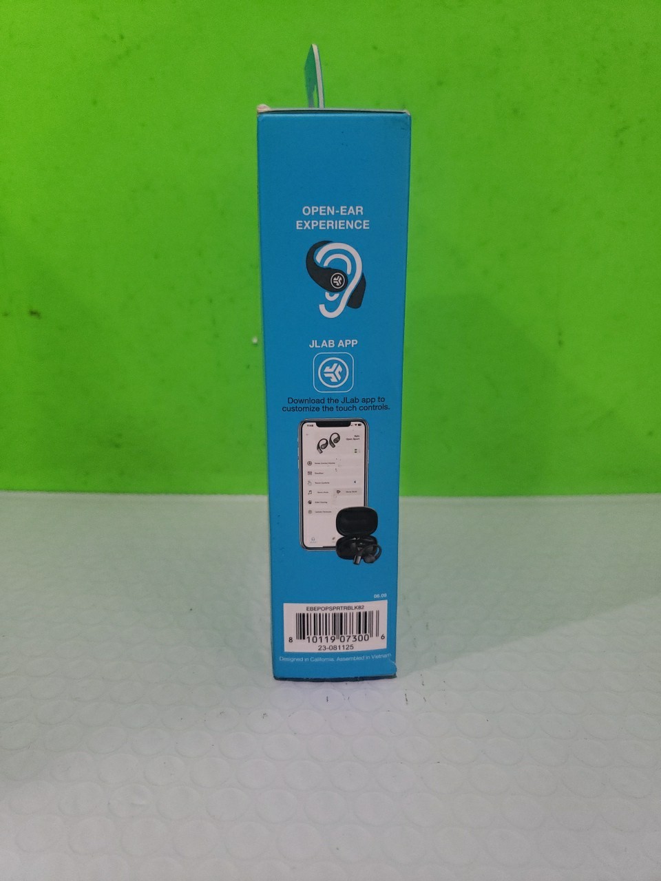 JLab – Epic Open Sport Air Conduction Wireless Earbuds – Black Open Box
