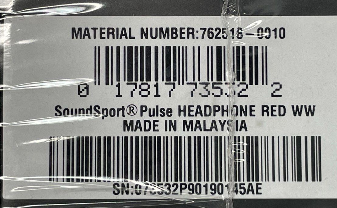 Bose SoundSport Pulse Earbuds Wireless In Ear Weather Resistant Power Red Sealed