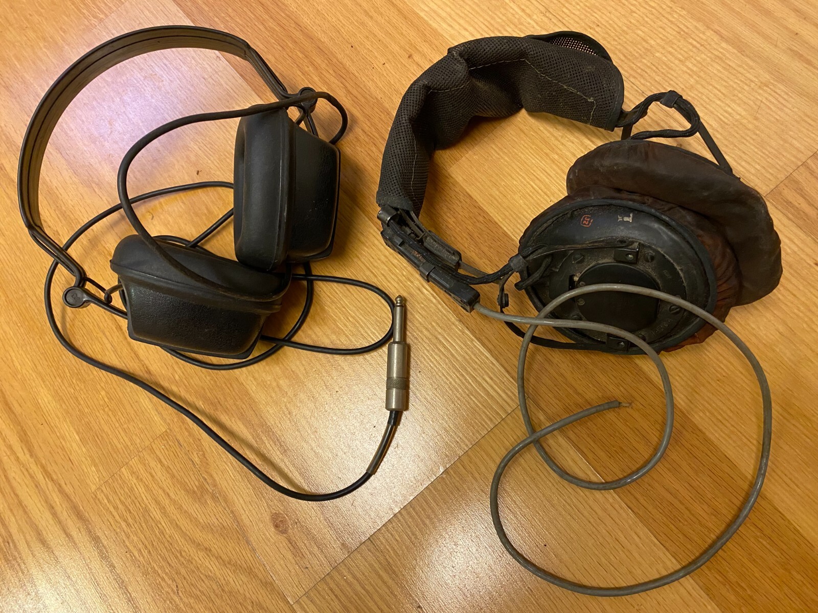 Vintage Stereo Headphones LOT Pair from 1940s/50s & 1960s/70s Antique Kings MEP