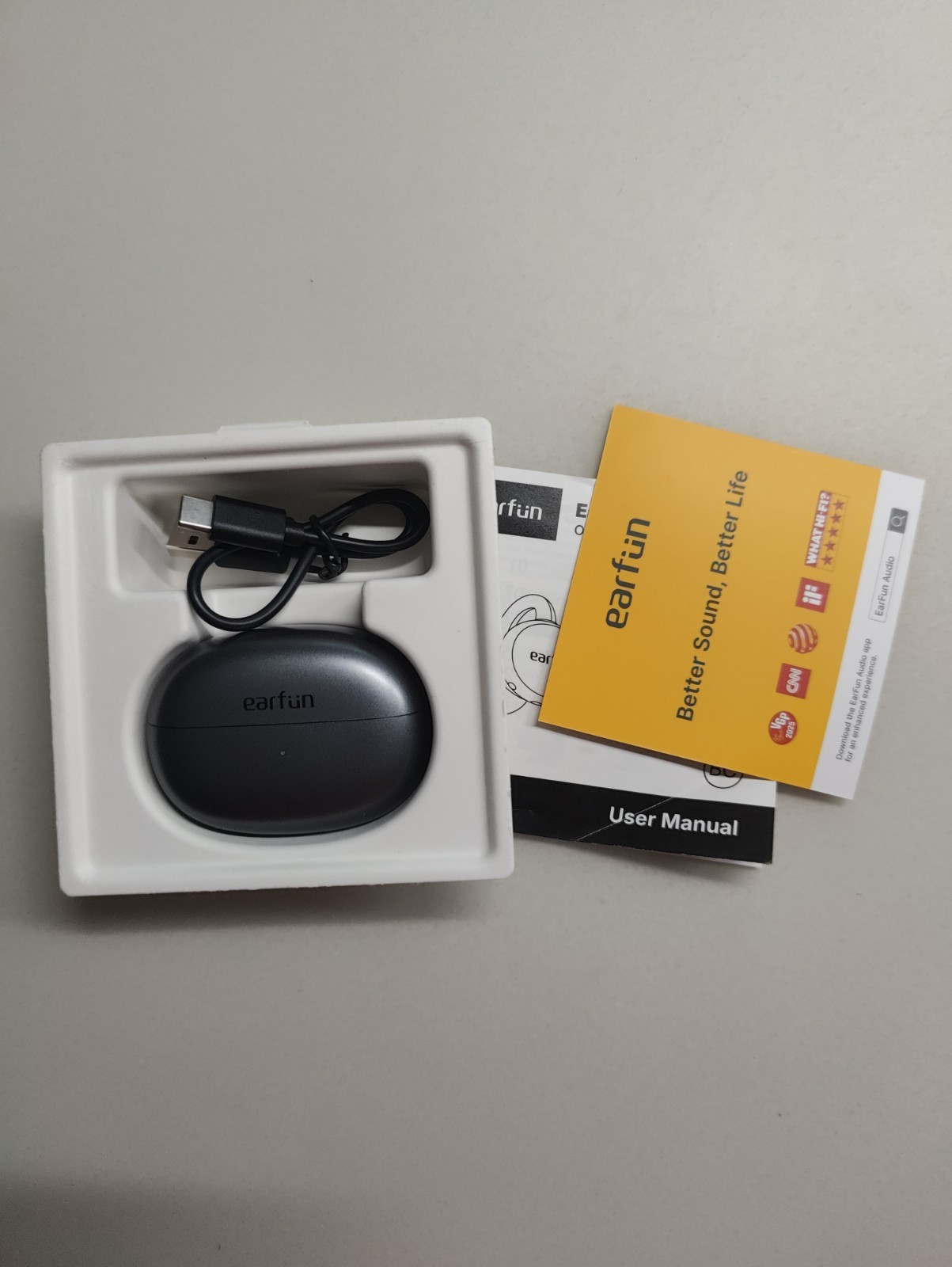EarFun Clip Open Ear Earbuds, Wireless Clip On Headphones