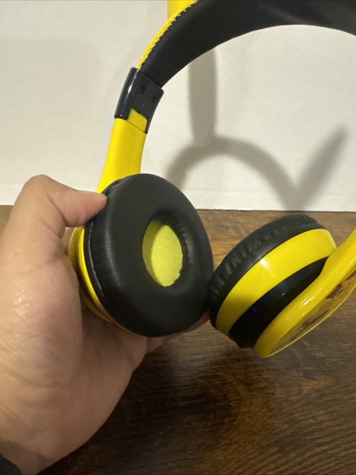 eKids Pokemon Pikachu Bluetooth Wireless Headphones Ears Yellow Tested Working