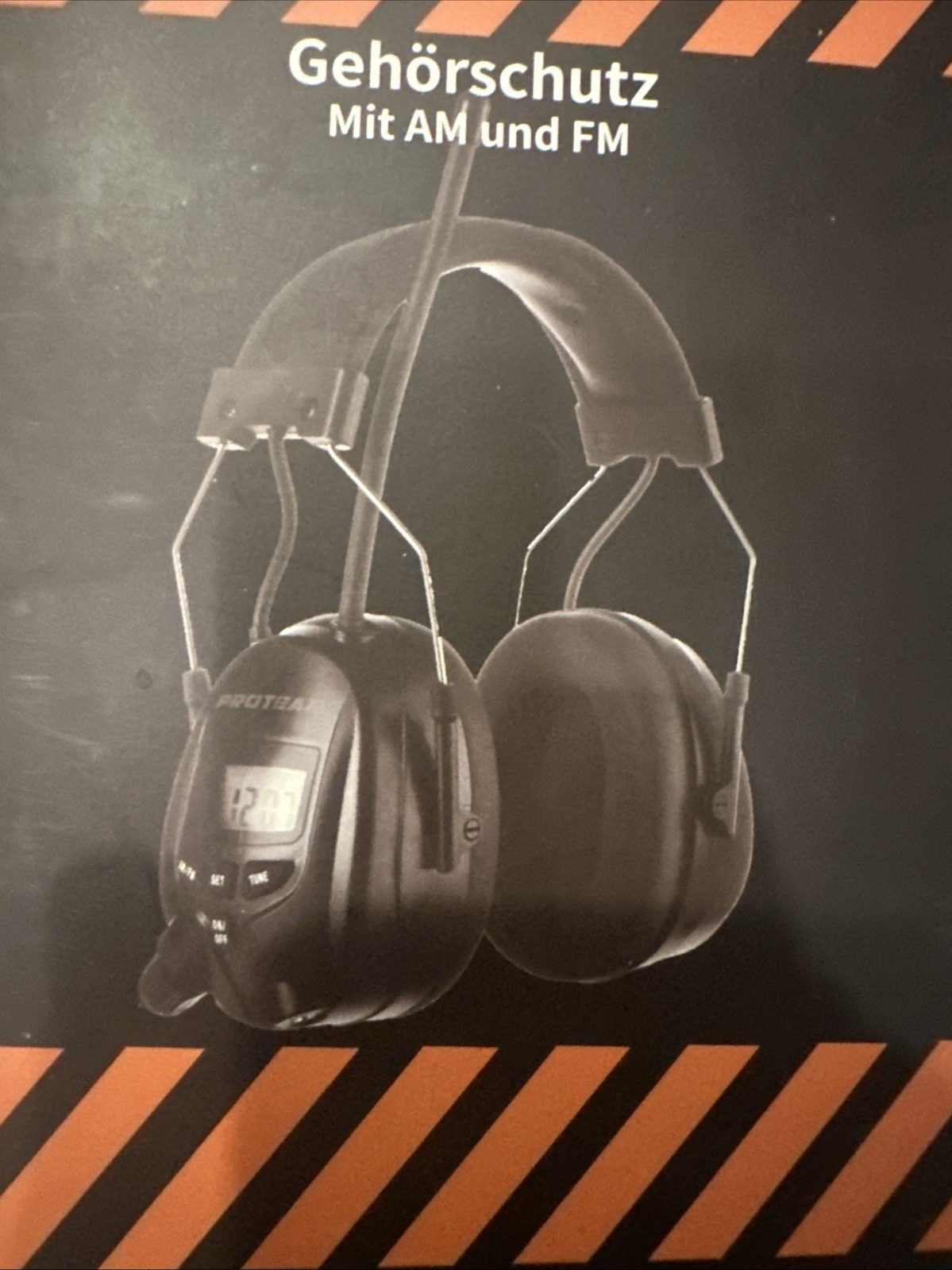 PROTEAR AM FM Hearing Protector, Ear Protection for Mowing, Assorted Colors