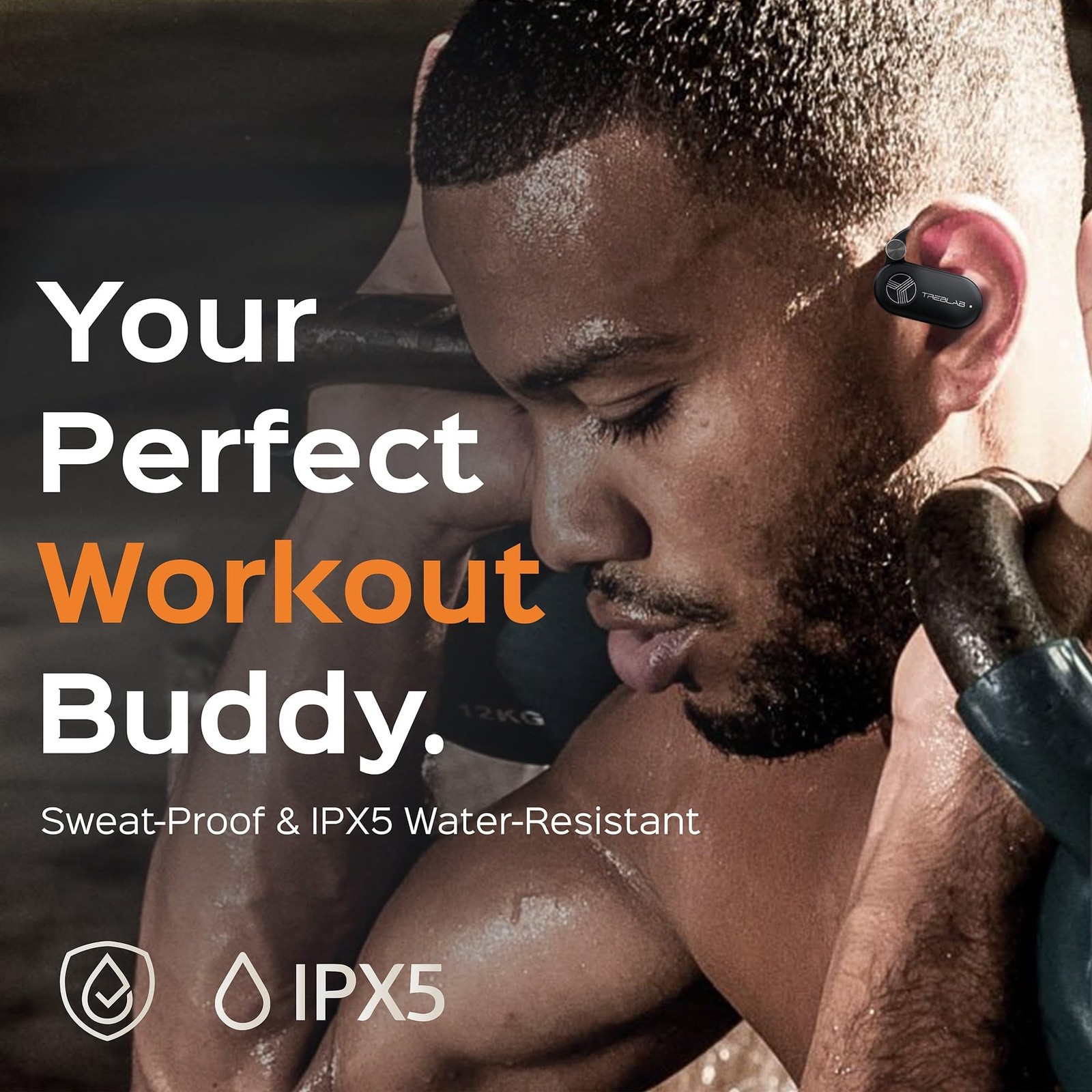 TREBLAB X-Open – True Open Ear Wireless Earbuds, Lightweight, 40H Playtime