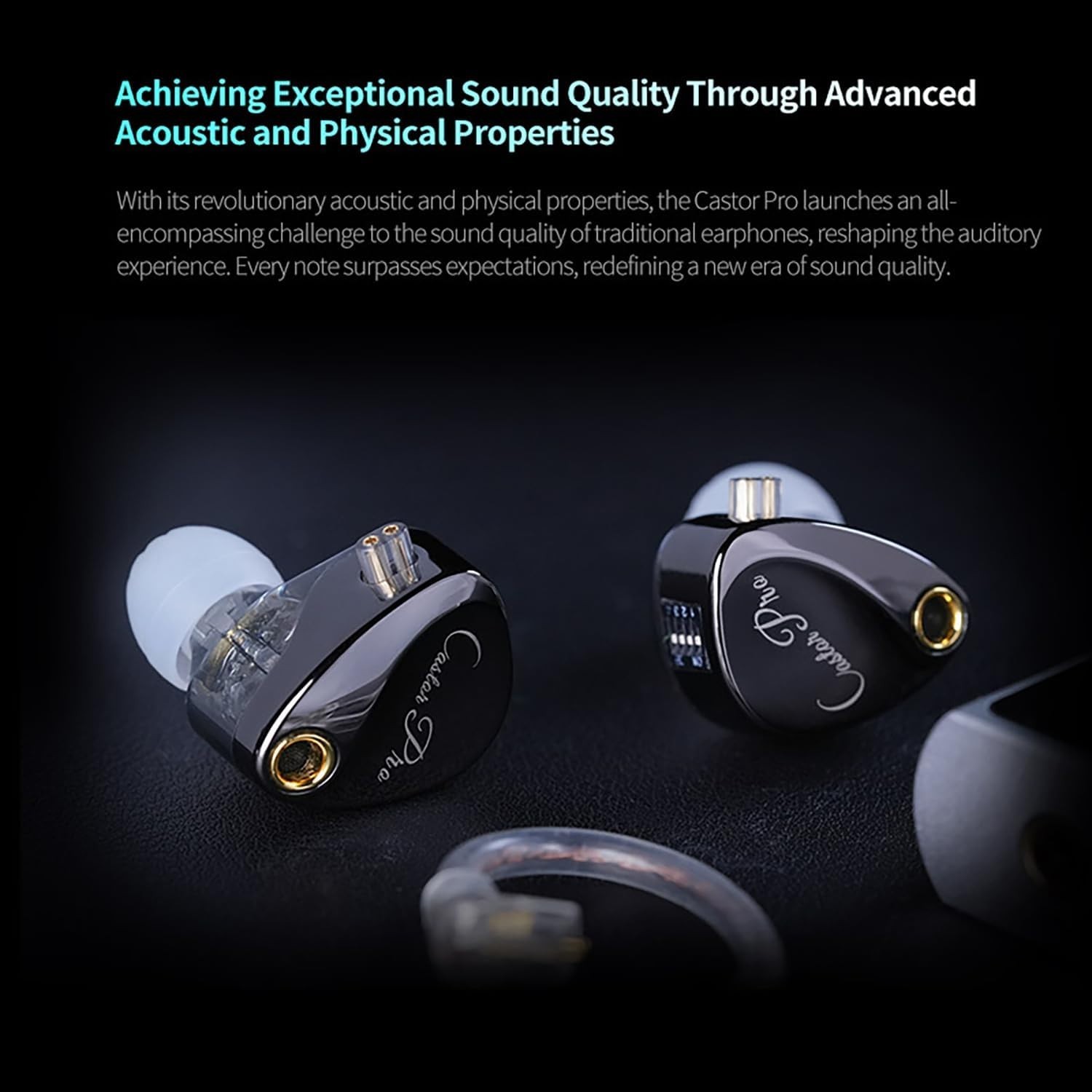 KZ Castor Pro Tunable in Ear Monitor, HiFi Improved Bass in Ear Headphone, Dual-