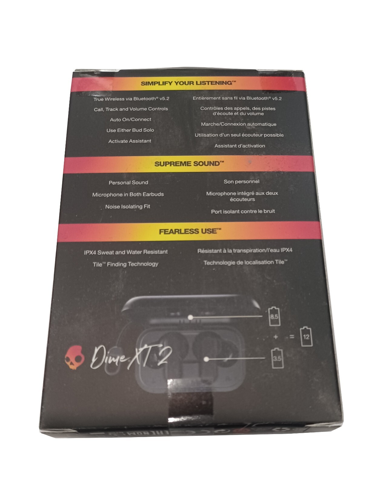 BRAND NEW Skullcandy Dime XT 2 Lot of 5 Bluetooth Wireless in Ear SEALED