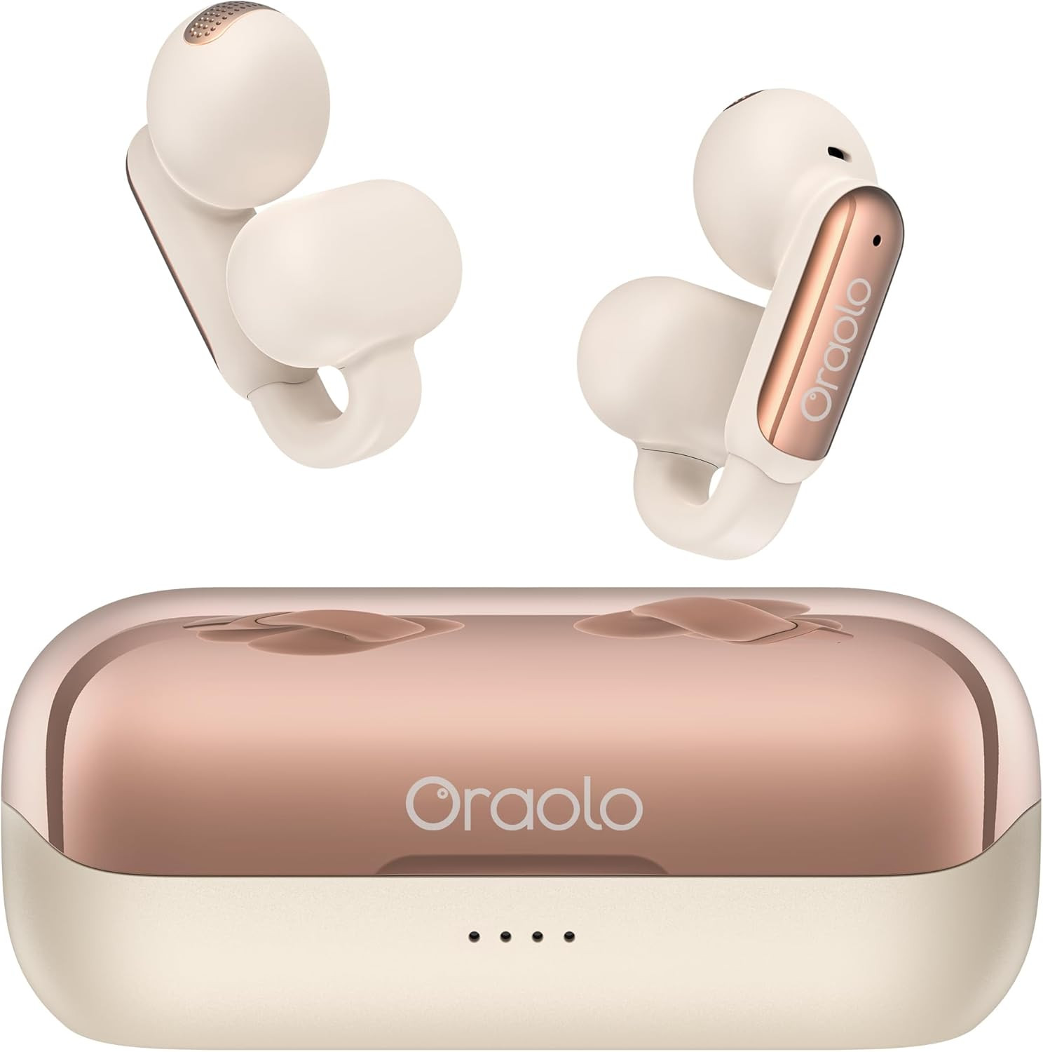 Oraolo Bluetooth Earbuds, Crystal Clear Call, USB-C Charging, Bluetooth 6.0 Open