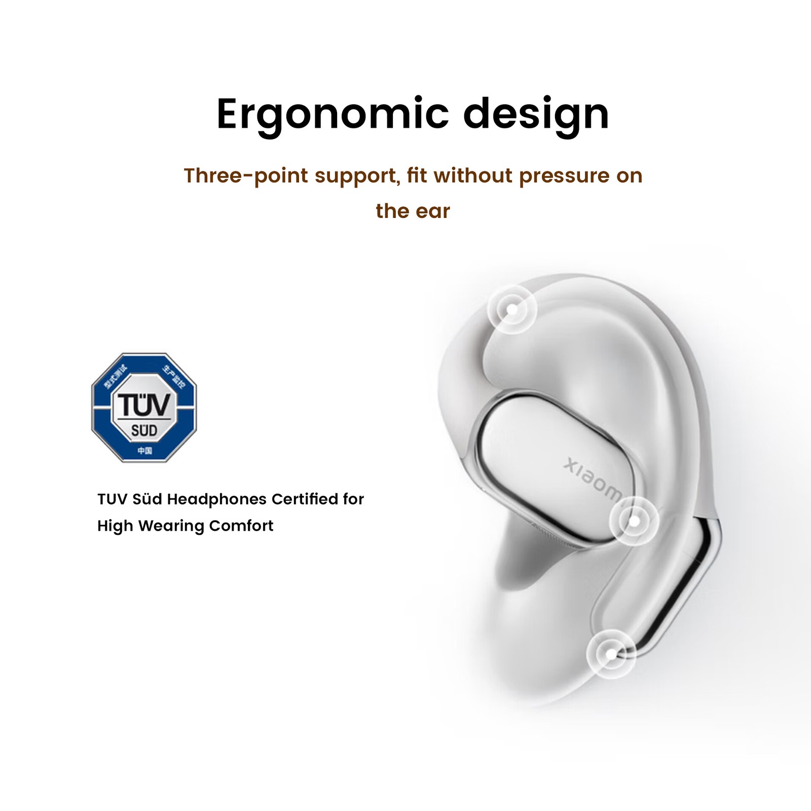 Xiaomi Open Ear BT Earbuds IPX4 AI Translator&Recording Open-Hook Sport Headset