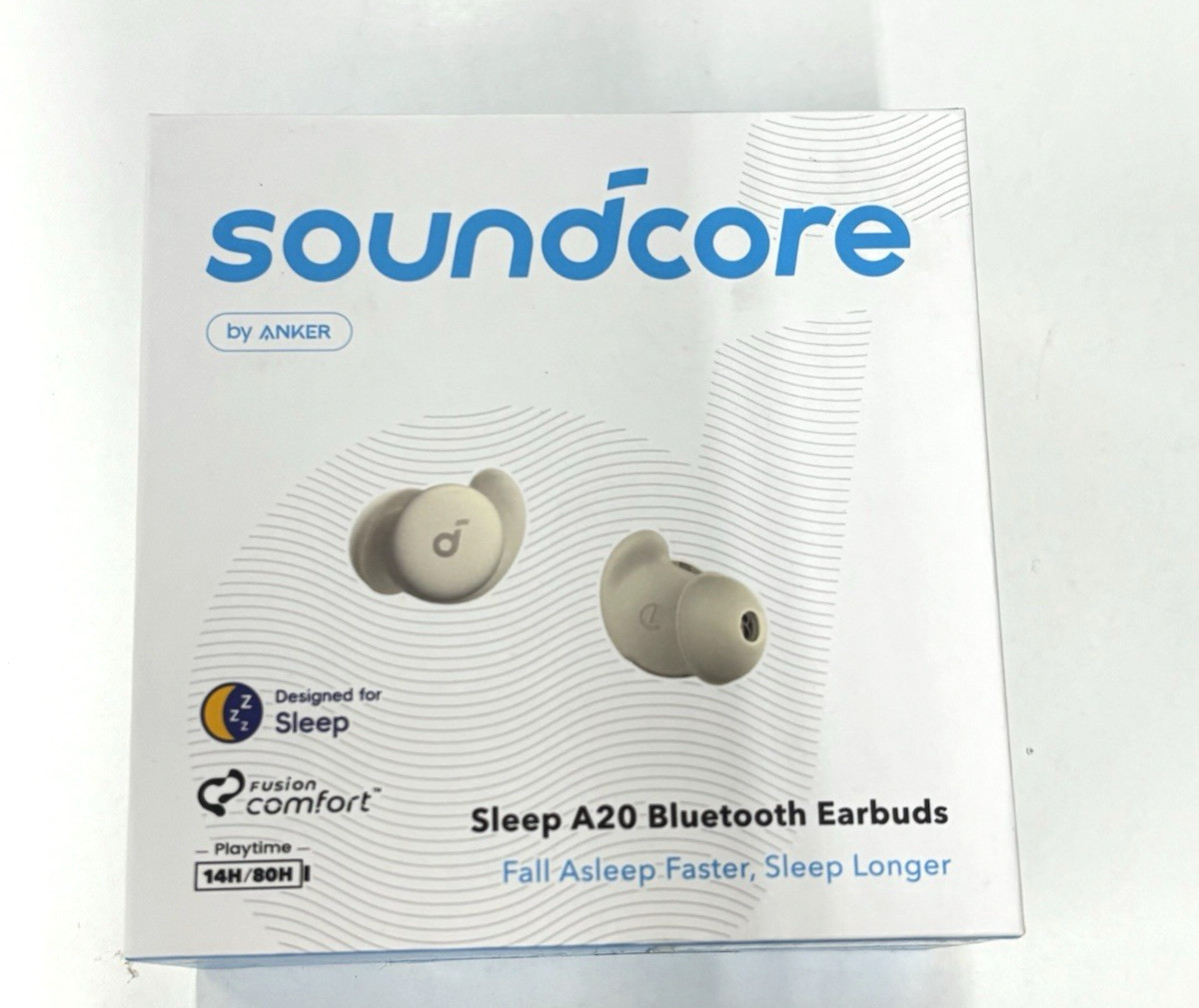 Soundcore by Anker Sleep A20 Bluetooth Noise Masking True Wireless Earbuds Beige