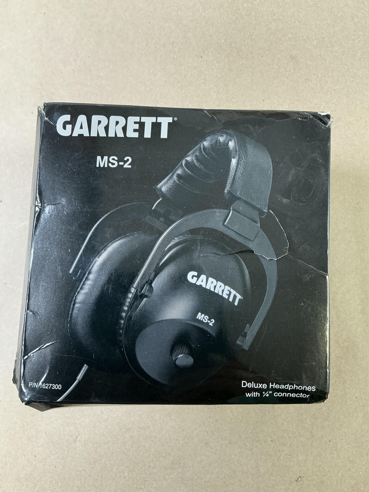 Garrett MS-2 Over Ear Headphones Black 1/4″ Jack Coiled Cable Metal Detecting