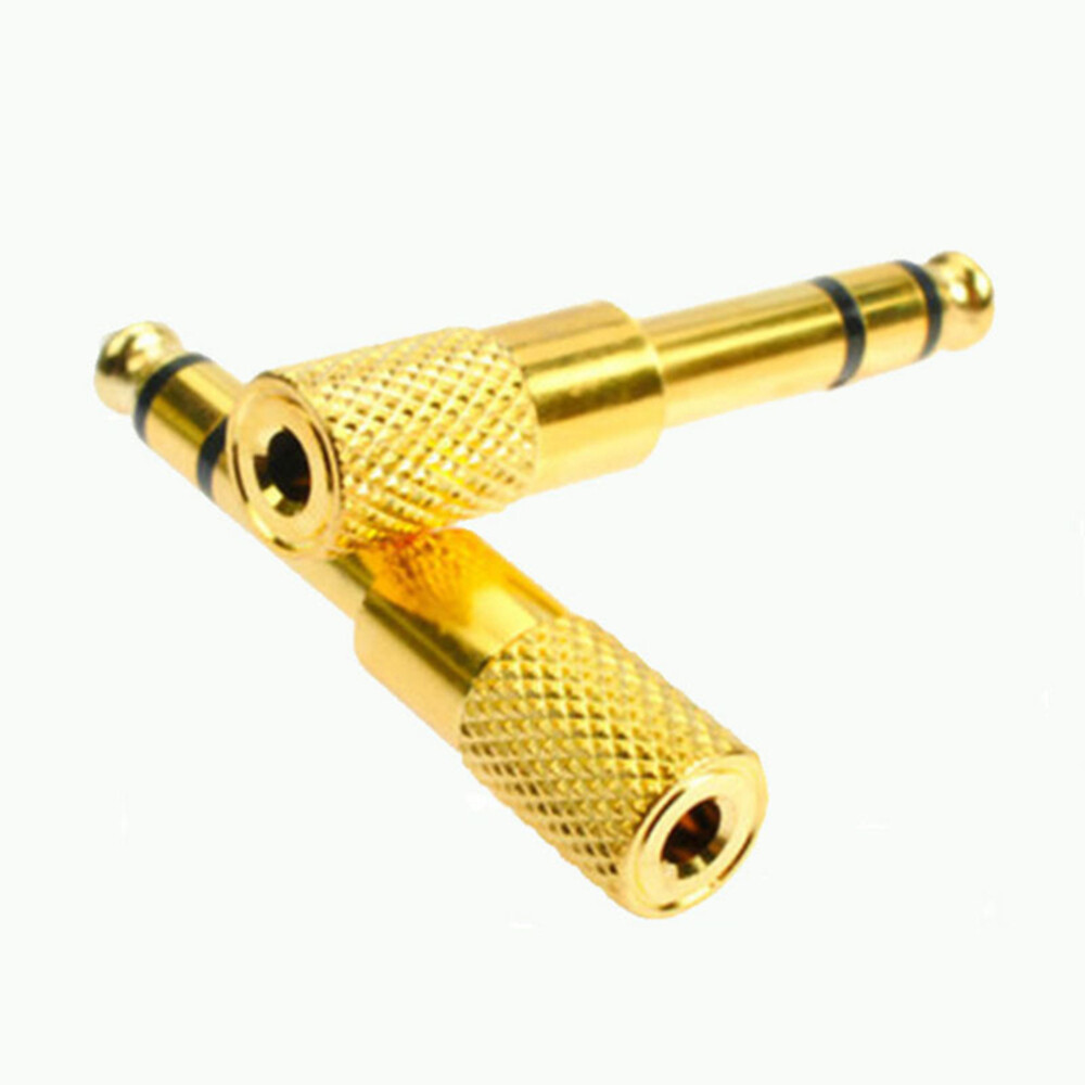 3PCS Per Set 6.5 to 3.5 2-channel Audio Adapter Microphone MIC Audio Adapter