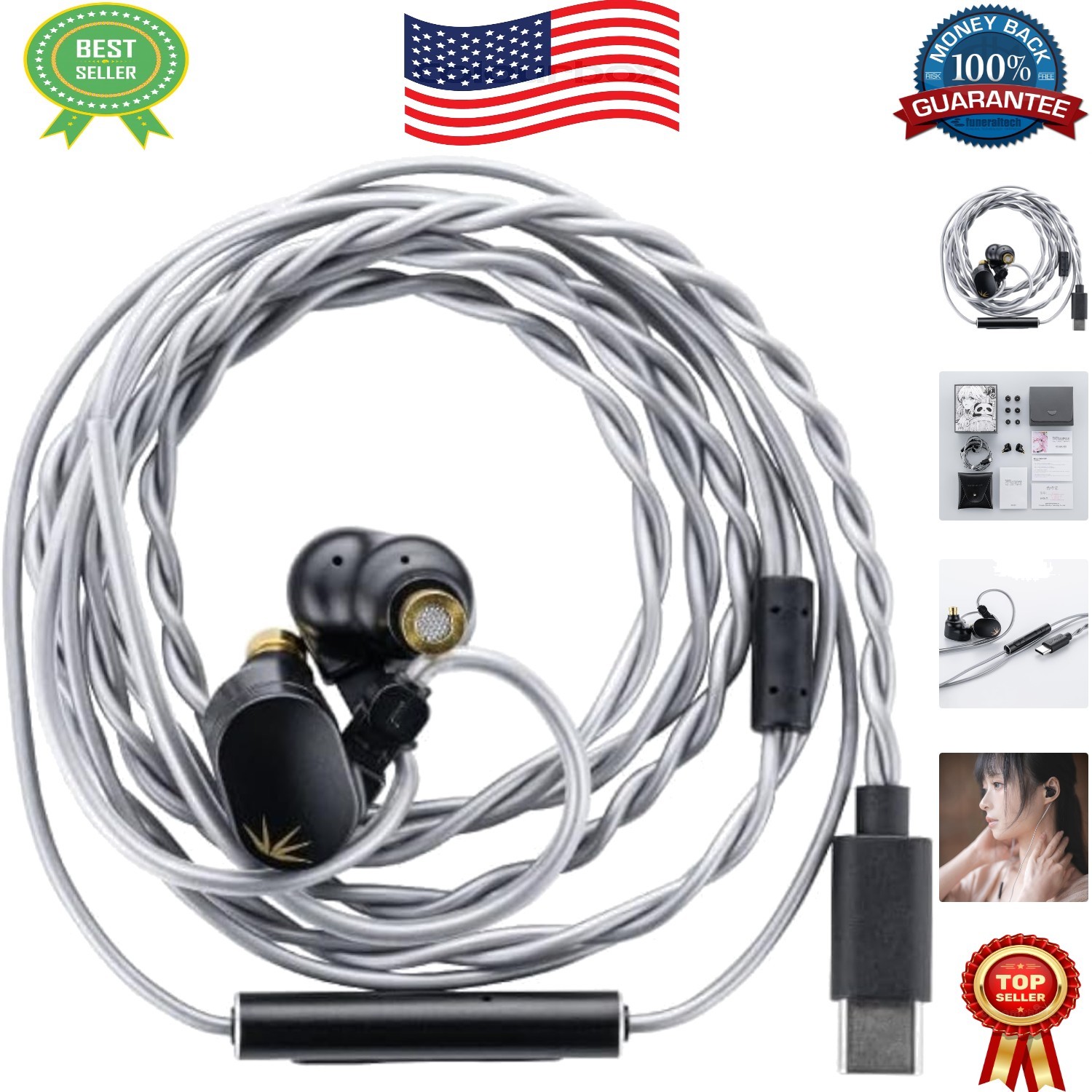 CHU II DSP USB-C Ear Monitors: Lightweight, Durable, and Sound-Tuned Perfection