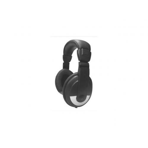 Open Box: Basic Lab Headphone Black – Boom Microphone, Volume Control – Adjustab