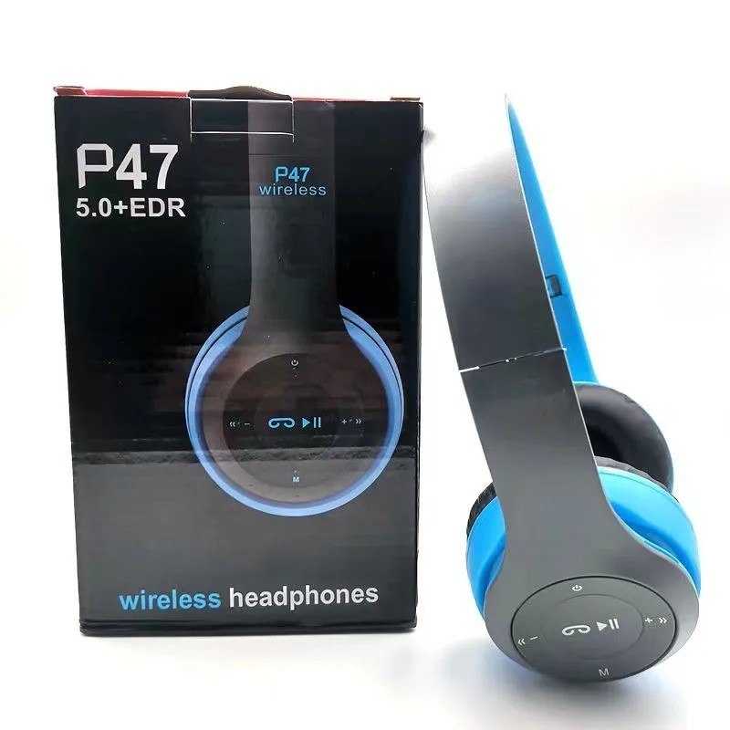 P47 Wireless Bluetooth 5.0 Headphones Foldable Sports Gaming Headset