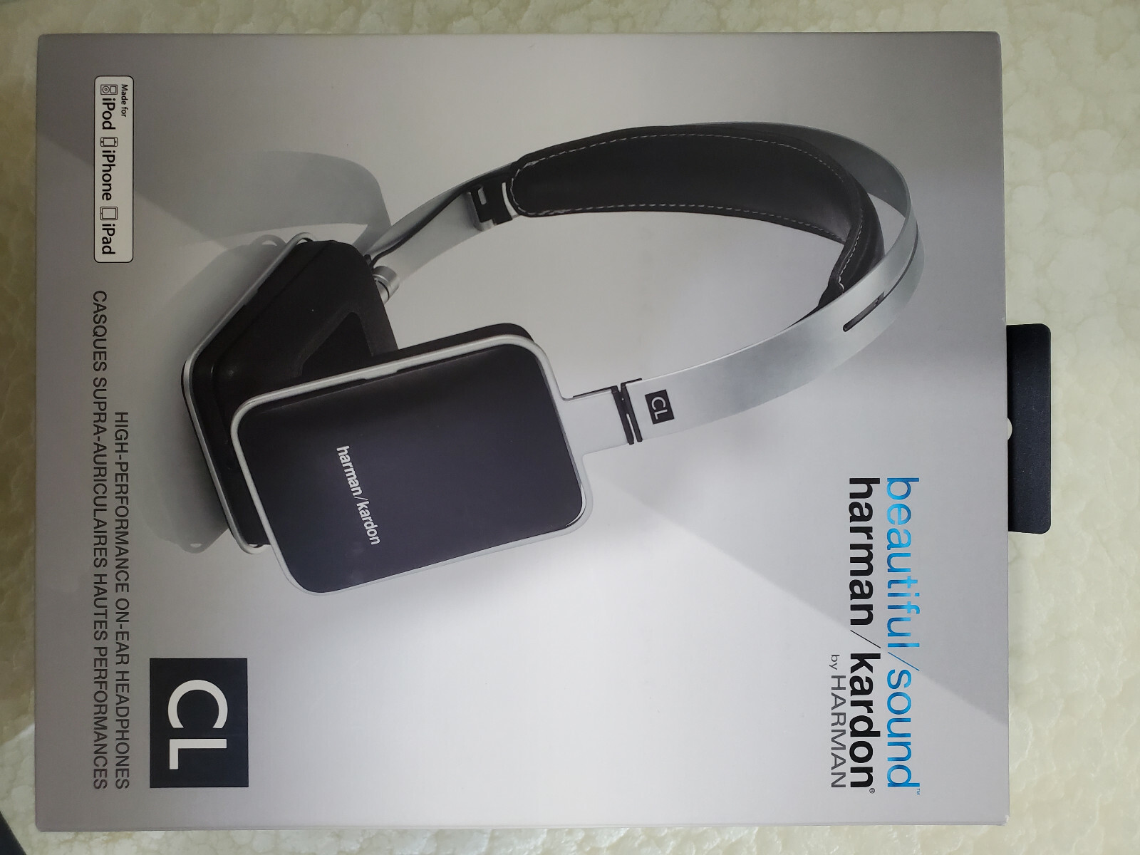 harman/kardon CL Headband Headphones Silver/Black Just Headphones Nothing Else
