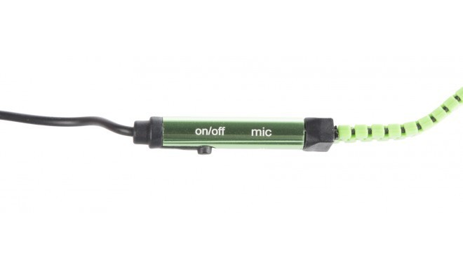 (10 PACK) Zipper In-Ear Stereo Earbuds Headphone Earphone Headset With Mic GREEN