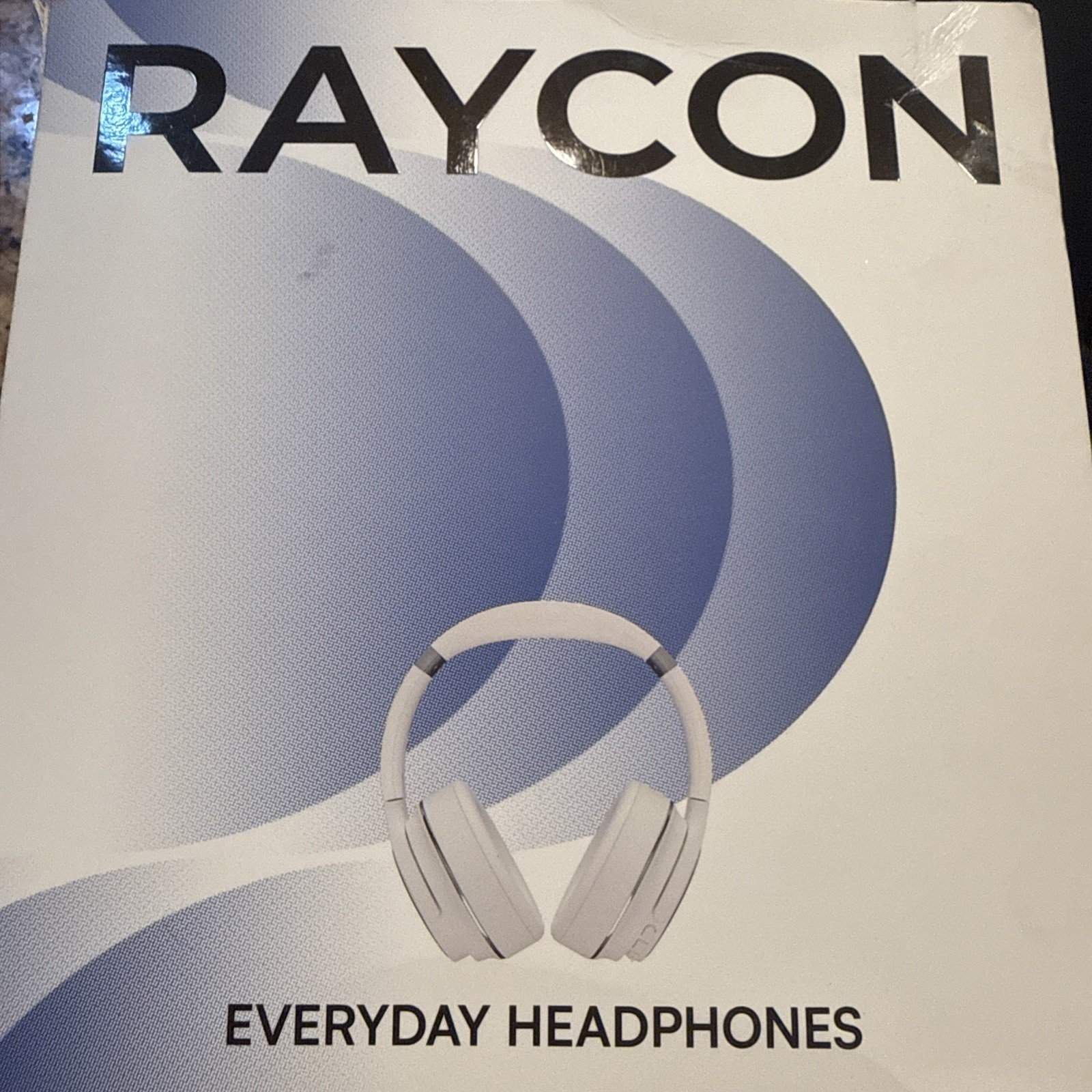 Raycon Everyday Bluetooth Headphones Over The Ear Active Noise Cancelling White