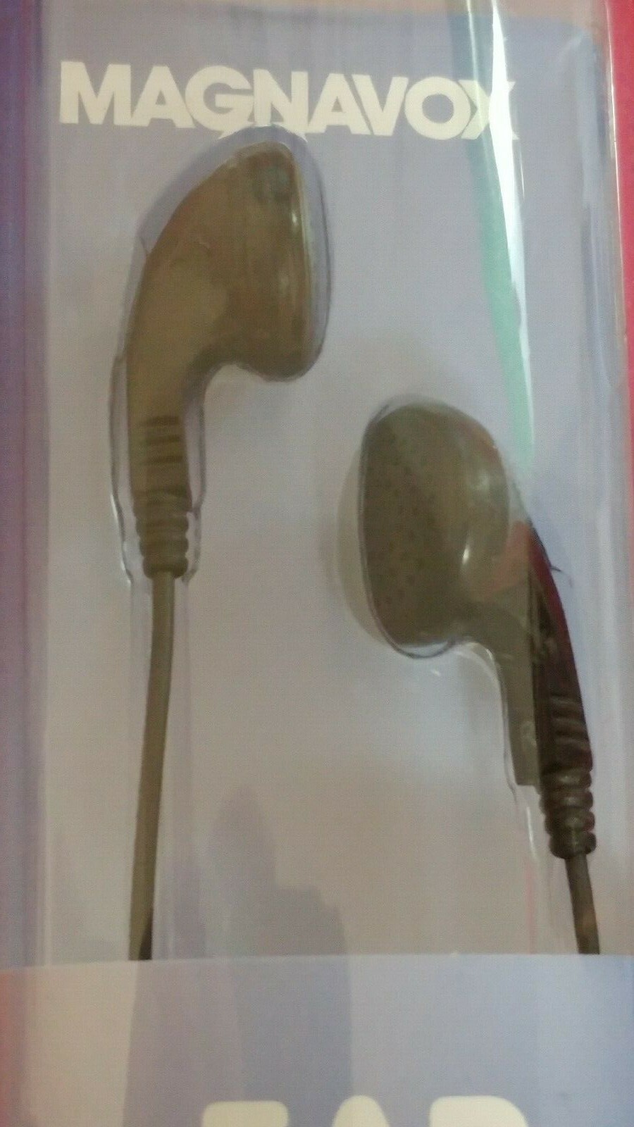 2 Count Magnavox MHP4804-BK Clear Sound Ear Buds Black 13 mm Driver 3.5 mm Jack