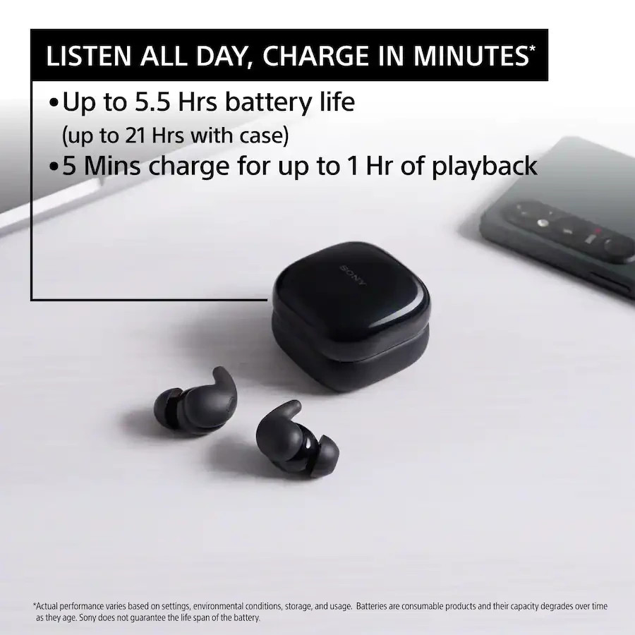 Sony LinkBuds Fit Truly Wireless Noise Canceling Earbuds, Small & Light [NEW]