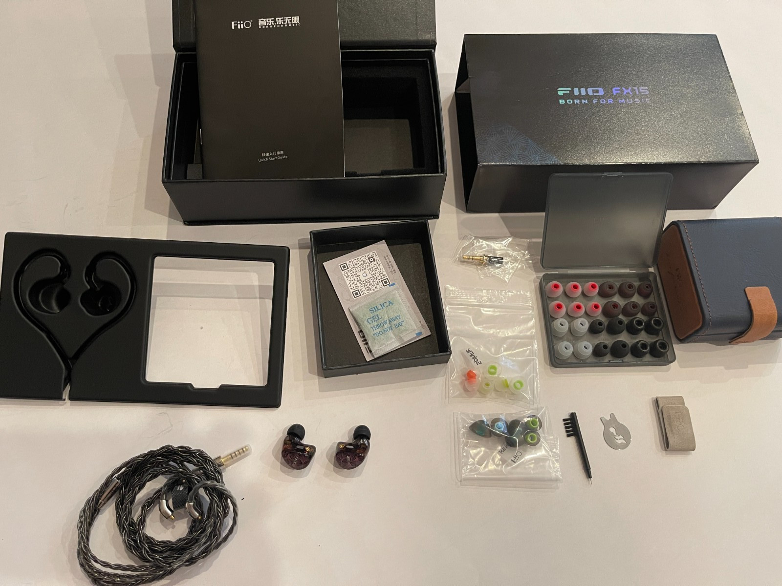 FiiO FX15 Tribrit IEM Earphones 4EST+1DD+1BA Excellent Condition