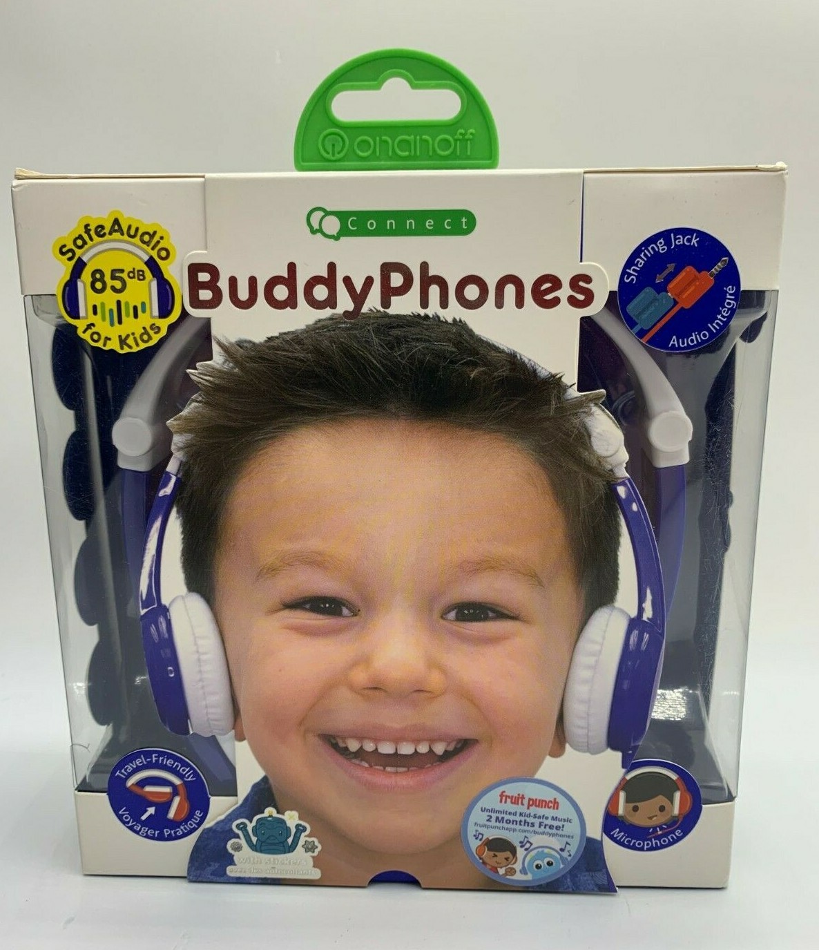 Connect Buddy Phones Safe Audio Kids Headphones in Blue