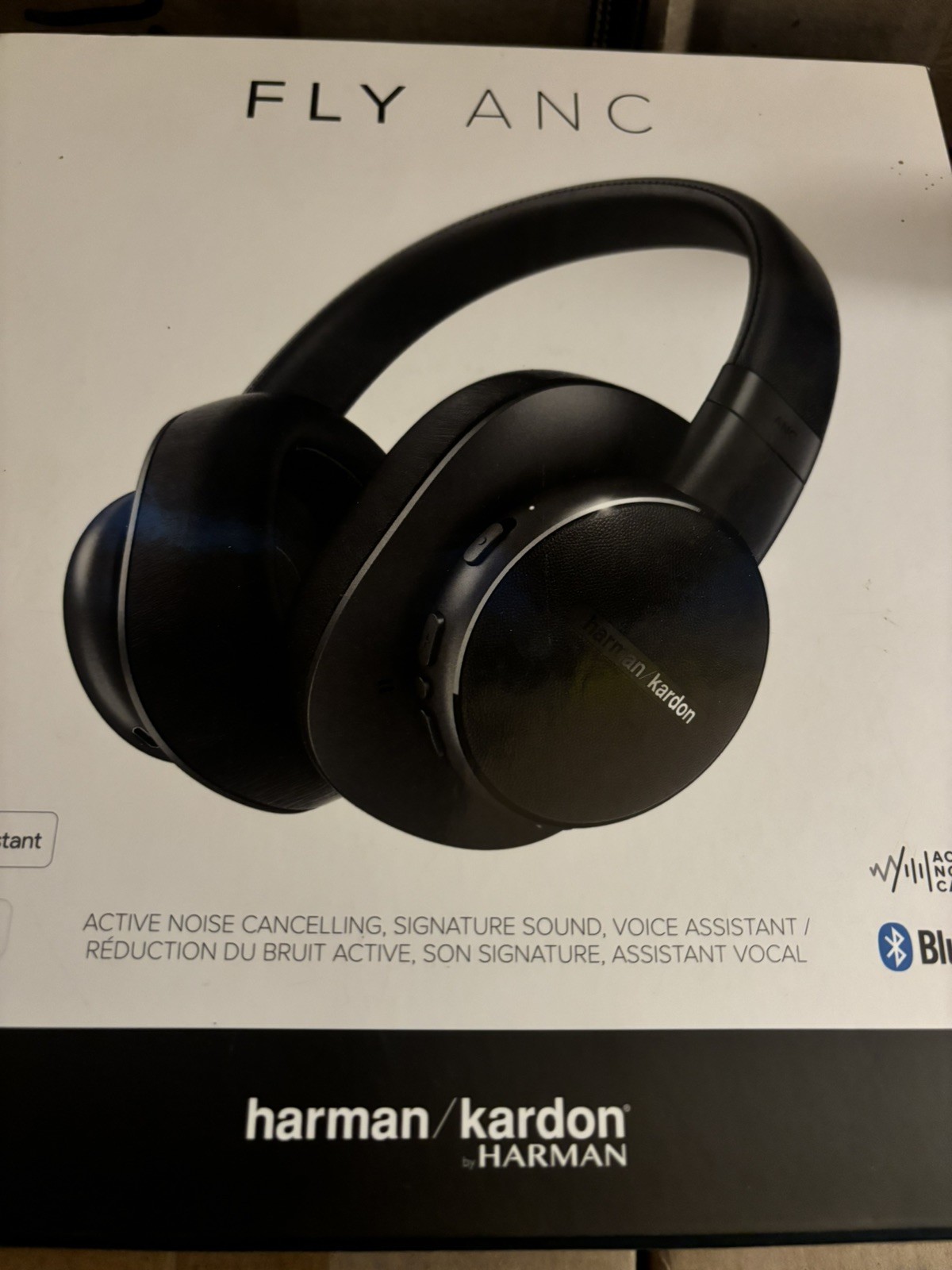 Harman Kardon Fly Anc Wireless Bluetooth Headphones – Black
