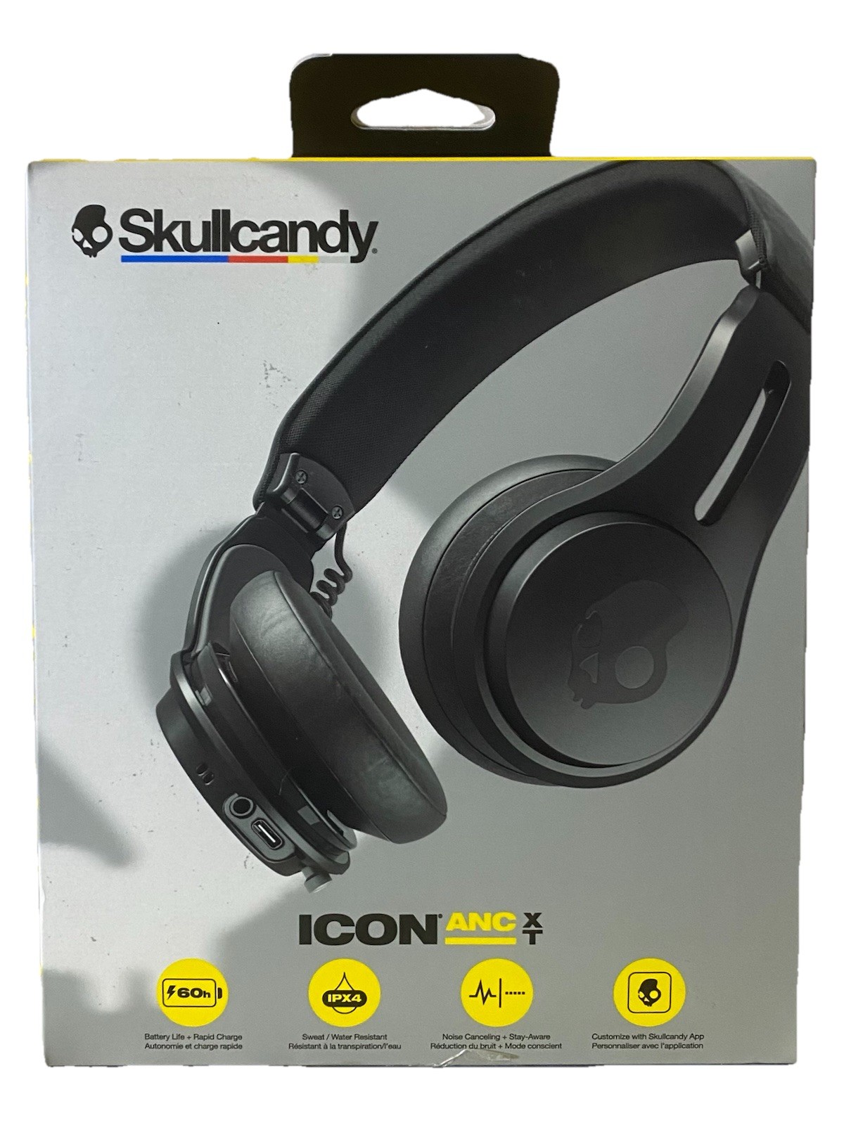 NEW – Skullcandy ICON ANC XT Headphones – Black, NIB iPhone Android Compatible