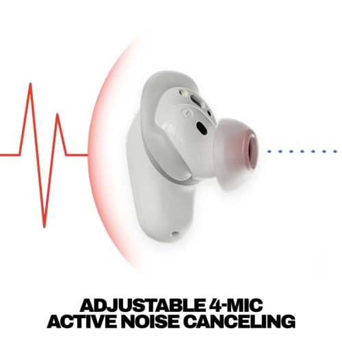 Method 360 ANC Wireless Earbuds, Sound by Bose, Bluetooth Headphones, Bone