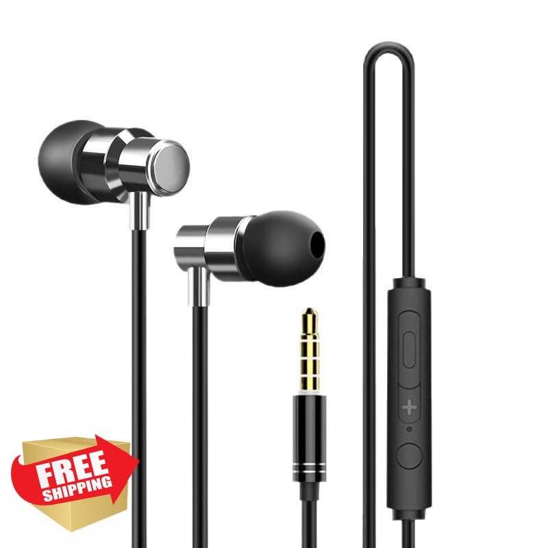 Accessonico 6ft Wired Earbuds Mic Volume Control