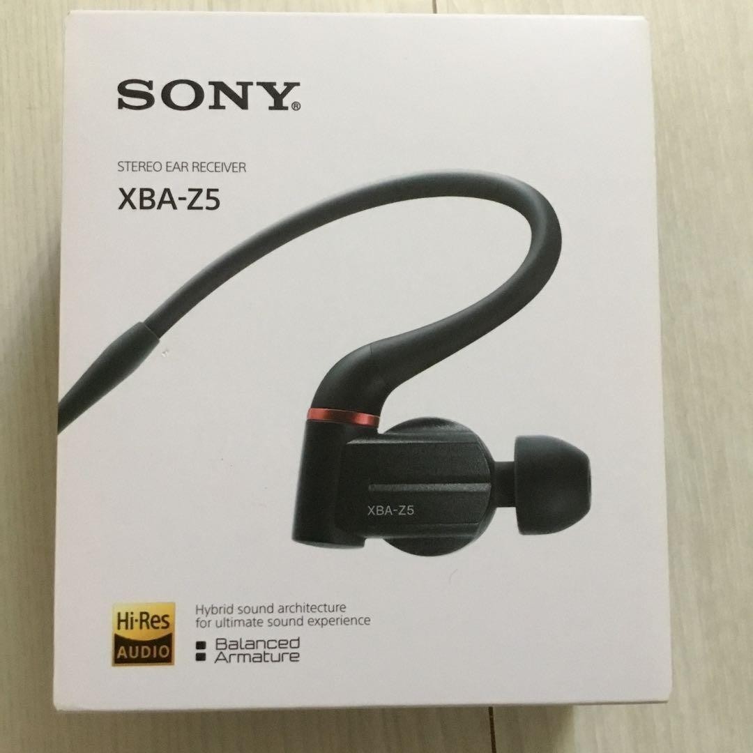 READ SONY Earphone XBA-Z5 Black Inner Ear Receiver High Resolution Black Working