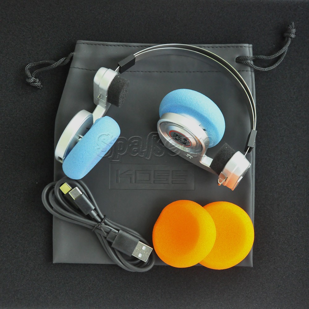 Koss PP Wireless Bluetooth Porta Pro On-Ear Headband Headphones Headsets Silver