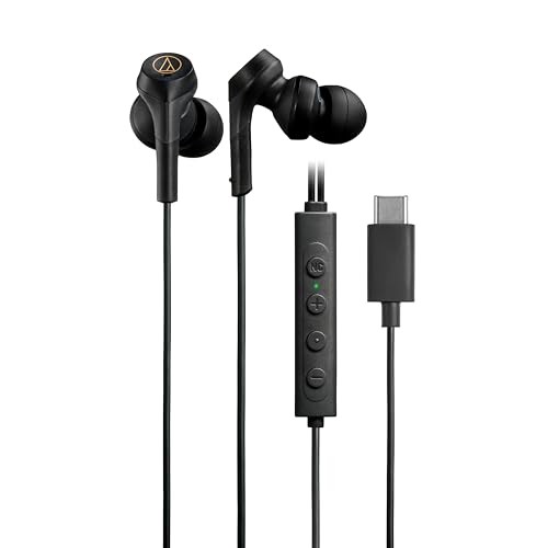 Audio-Technica ATH-CKS330NC BK Wired Earphones Noise-Canceling 1.2m No.56 TypeC