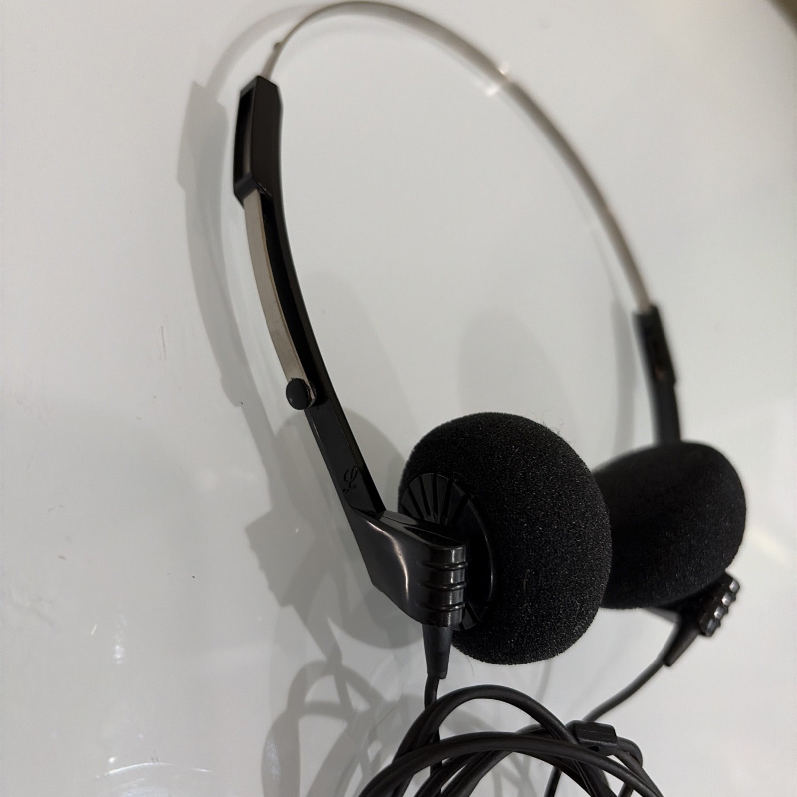 Vintage Wired Adjustable Headphones Lot Black & Orange