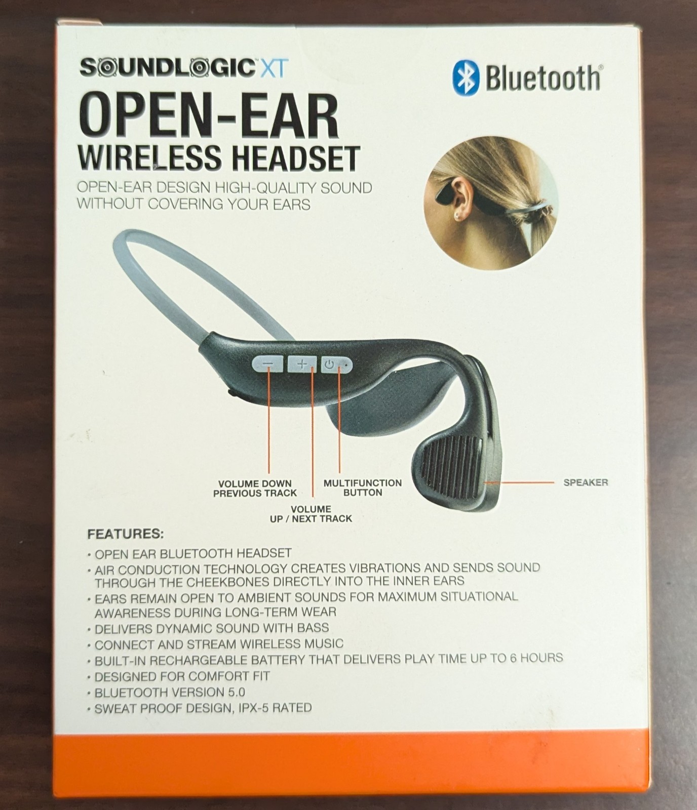 LOT OF 2 – SOUNDLOGIC XT OPEN-EAR WIRELESS HEADSET – NEW IN BOX