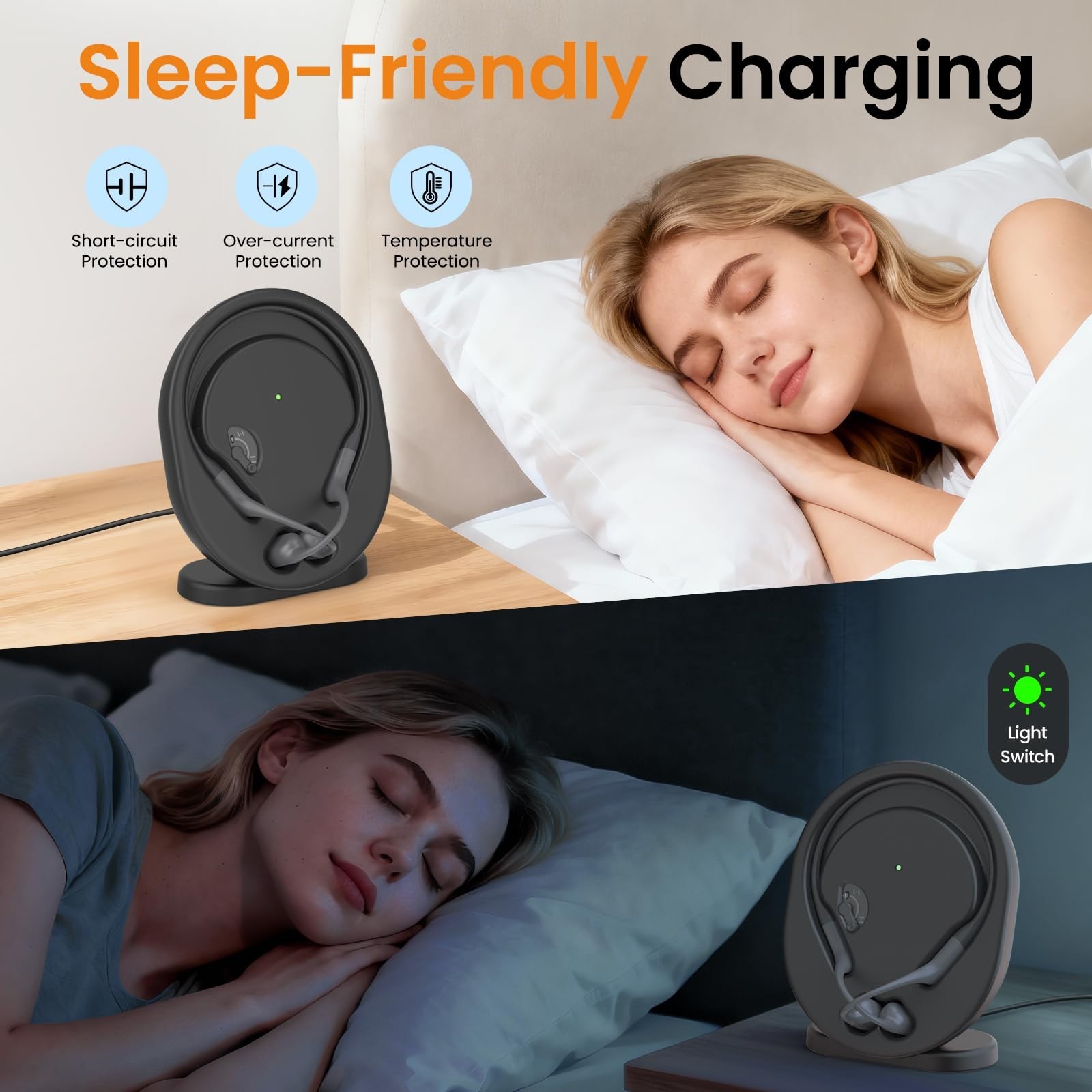 Wireless Charging Station for OpenRun Pro/Standard, 3.93ft Magnetic USB Dock & C