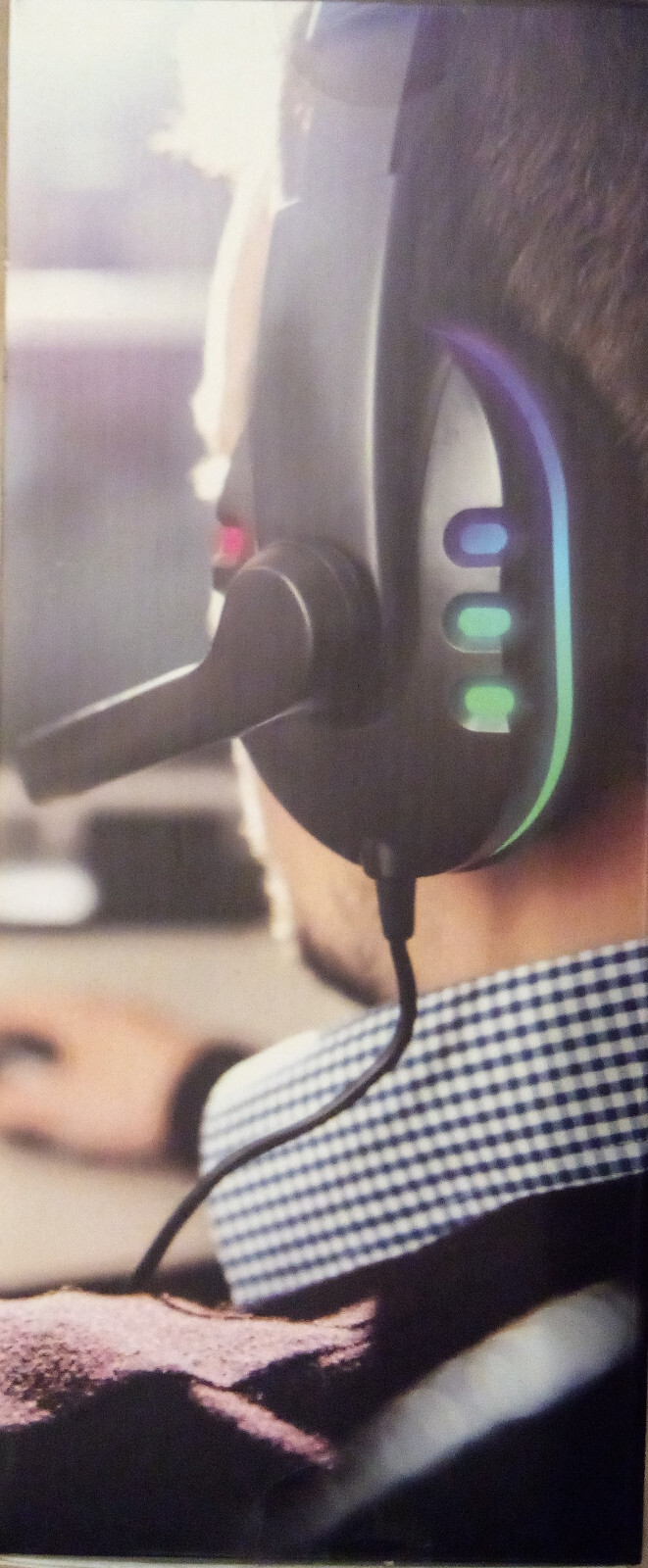 LVLUP 3IN1 LED GAMING KIT With Mouse Headset with Adapter Mousepad New
