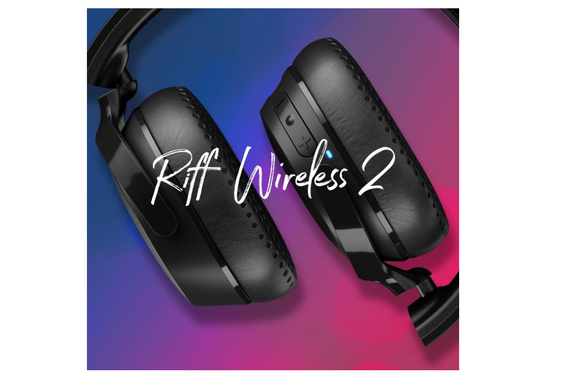 Skullcandy Riff Wireless Headphones 2- Black (CERTIFIED REFURBISHED)