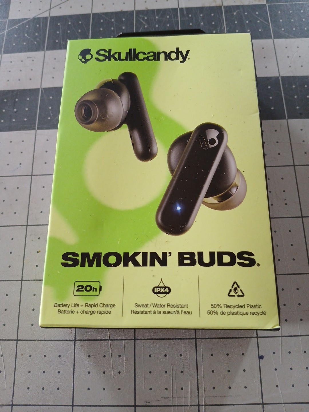 Skullcandy Smokin’ Buds Wireless In-Ear Earbuds – True Black NIB