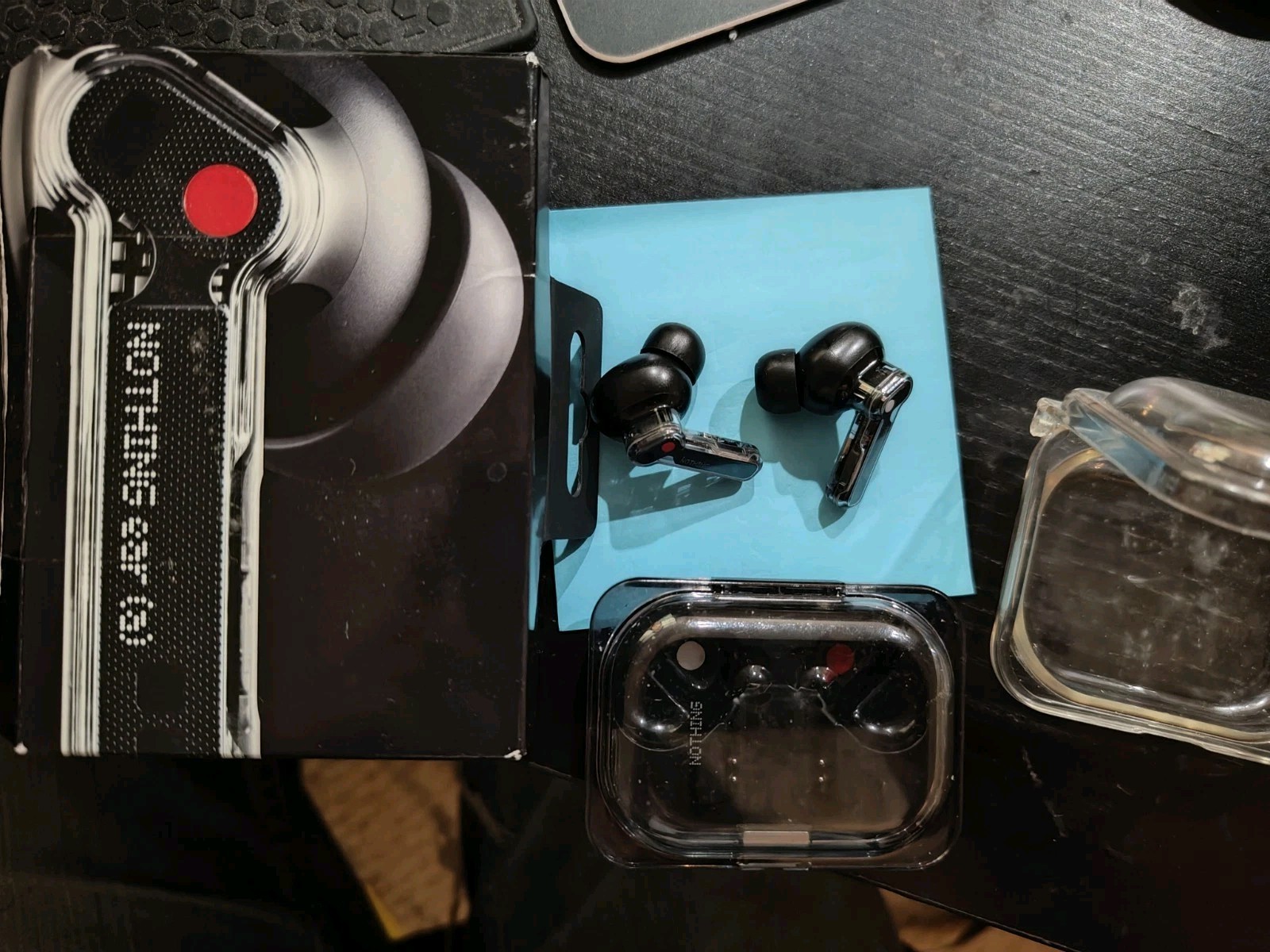 Nothing Ear (a) Wireless Earbuds with Clear Case, Black