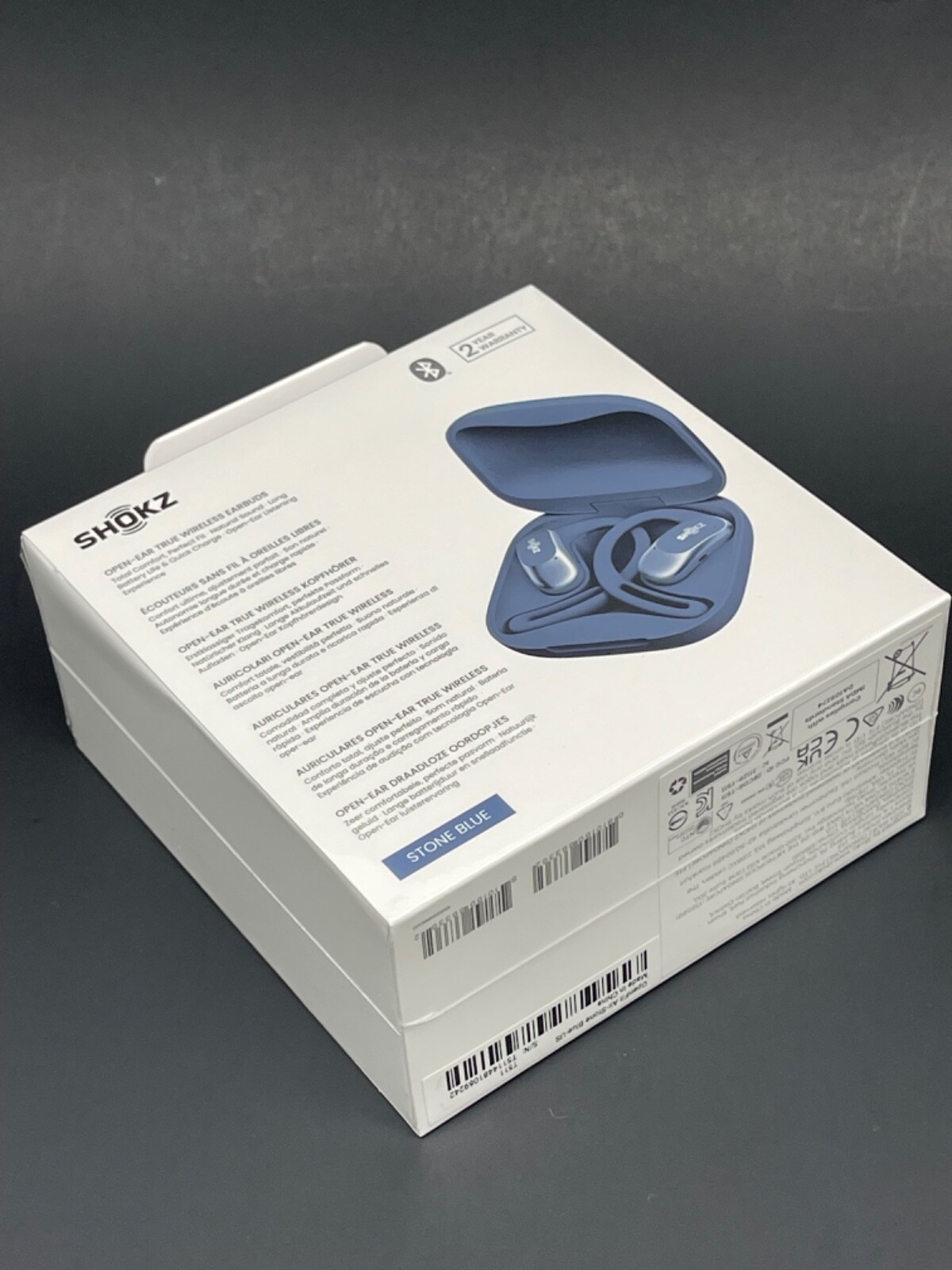 Shokz OpenFit Air Open-Ear True Wireless Earbuds Stone Blue day-to-day life pods