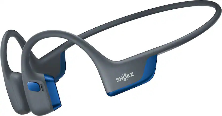 Shokz – OpenRun Pro 2 Bone Conduction Sports Headphones – Gray Blue