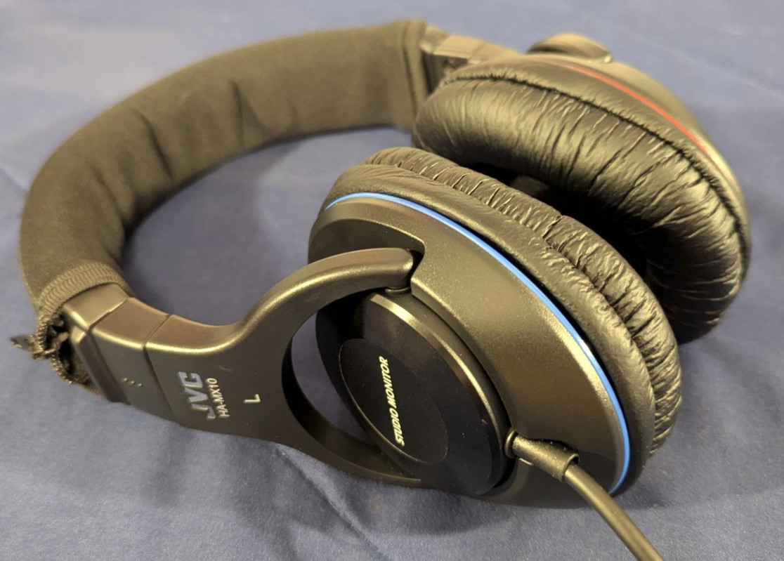JVC Kenwood Victor HA-MX10-B Studio Monitor Headphones Hi-Res, US Seller, Rare!!