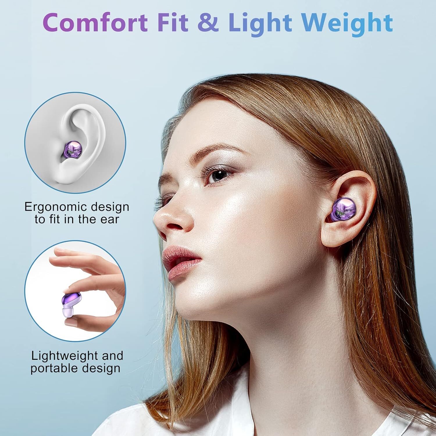 For Samsung Galaxy S23 S22 S25 Ultra S24+ Bluetooth Wireless Invisible Earphones