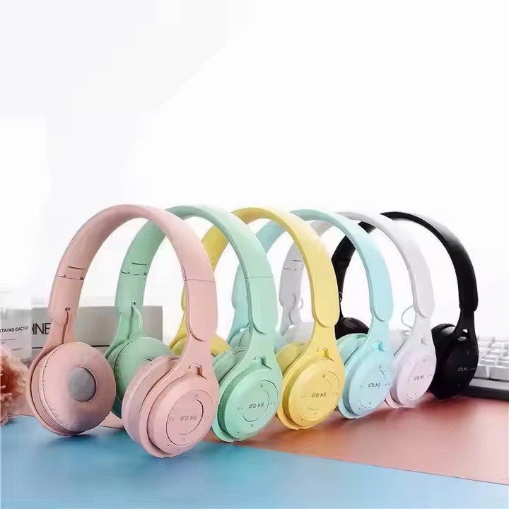 Color:BLACK New Wireless BT Headphones Noise Cancelling With Microphone Over Ear