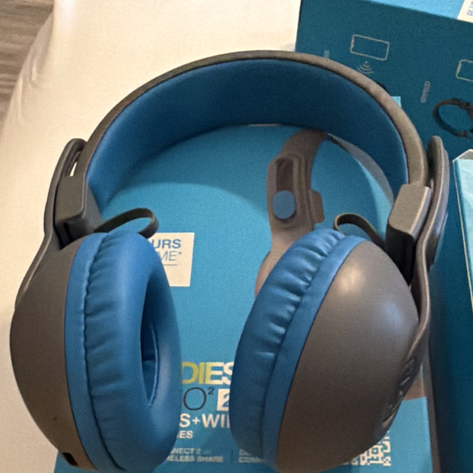 JLab JBuddies “3-Pair” Headphones Blue Wireless Kids